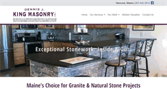 Desktop Screenshot of denniskingmasonry.com